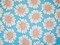 Blue-White-Multi Poly Floral Printed Chiffon Woven Fabric By the Yard